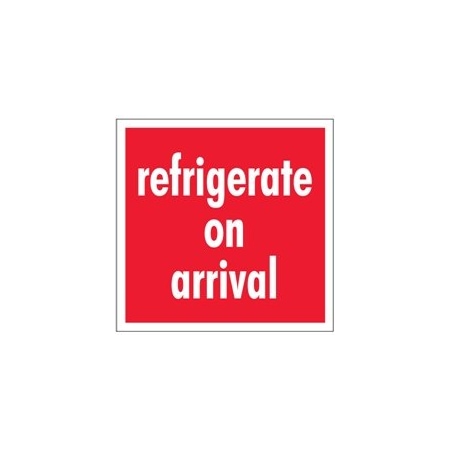 Bubblefast 4 x 4'' - ''Refrigerate On Arrival'' Labels BFSCL589