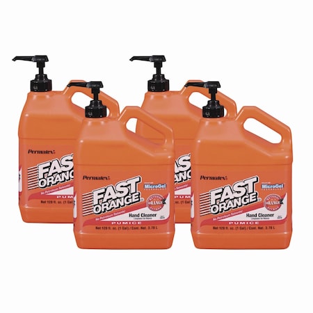 Fast Orange Cleaners & Detergents, 1 gal. Dispenser, Citrus, 4 PK 25219