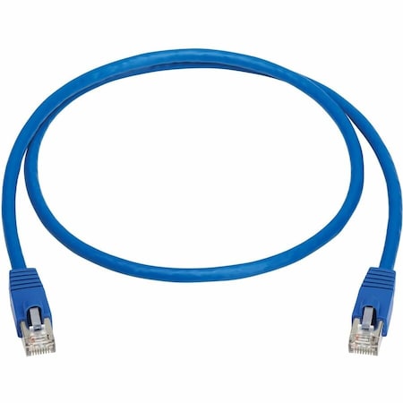 Eaton Tripp Lite Series Cat8 40G Snagless SSTP Ethernet Cable RJ45 M/M, PoE, Blue, 3 ft. 0.9 m N272-F03-BL