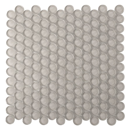 Apollo Tile Beige 12 in x 12 in Glass Glossy Floor and Wall Mosaic Tile 5 sqft/case, 5PK APLPN88085A
