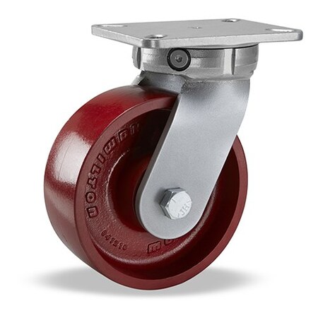 Hamilton Super Endurance Swivel Caster, 8" x 3" Metal Wheel, 3/4" Precision Tapered Roller Bearings S-SEC-83MT