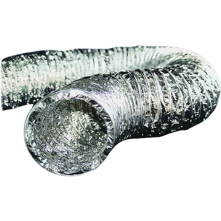 Builders Best 0 Flexible Dryer Transition Duct, 8 ft L, AluminumPolyester, Silver 10793