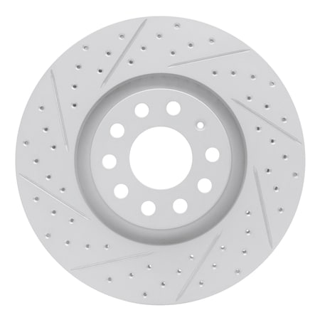 Dynamic Friction Co DFC Geoperformance Rotor - Drilled and Slotted 830-73036L