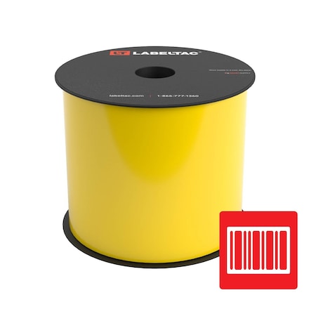 Labeltac MIL-STD-129 Barcode Supply, 4in x 150ft, Yellow LTMIL401