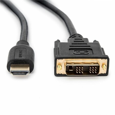 Rocstor HMDI TO DVI CBL M/M HDMI MALE Y10C124-B1