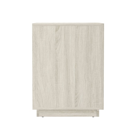 Manhattan Comfort Soren 32 in Nightstand in Whitewashed Oak (1-Drawer) NS1877-1