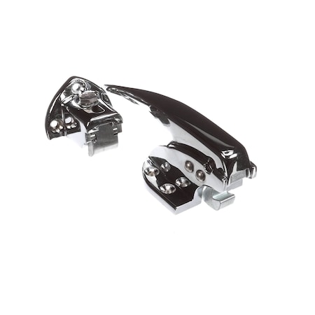 Kason Door Latch with 3 Hole Strike, Trigger Action, 3/4in-1 1/4in Offset, Polished Chrome 10930C00004