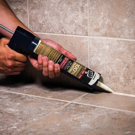 Dap Silicone Max 2.8 Oz. White Premium Kitchen Bath & Plumbing 100% Silicone Sealant 7079808795