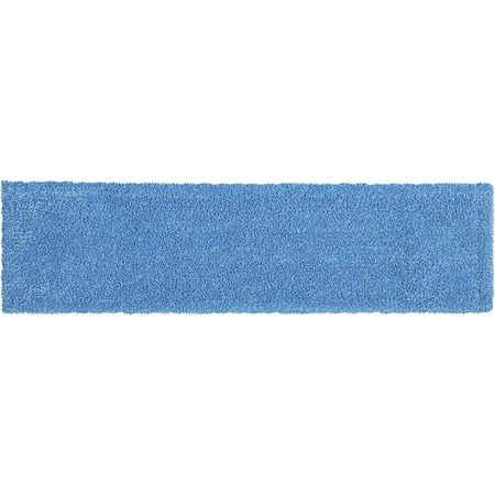 Rubbermaid Commercial Adaptable Flat Mop Microfiber Pad, 19.5in Length x 5.5in Depth, MicroFiber, Blue, 12PK 2132427