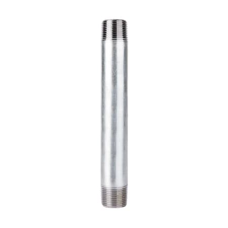 Ace Trading - Nipple STZ Industries 1-1/2 in. MIP each X 1-1/2 in. D MIP Galvanized Steel 9 in. L Nipple 303U112X9