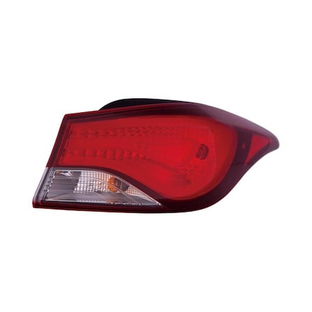 Geared2Golf Left Hand Taillamp Assembly & Outer Halogen for 2014-2016 Korea Built Hyundai Elantra GE1833751