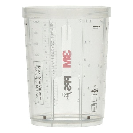 3M 13.5 oz Midi PPS 2.0 Series Spray Gun Cups (26122)