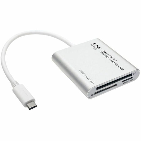Tripp Lite USB 3.1 GEN 1 USB TYPE-C USB-C MULTI-DRIVE SMART-CARD FLASH-MEMORY MEDIA READE U452-003