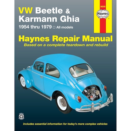 Haynes Vw Beetle & Karmann Ghia 54-79 Manual, 96008 96008