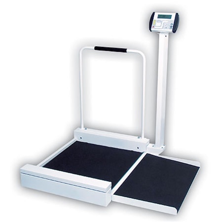 Detecto Platform 30 in. x 26 in. x 2 in. Wheelchair Scale Digital Stationary 400 Lb X .2 Lb 180 Kg X .1Kg 6495