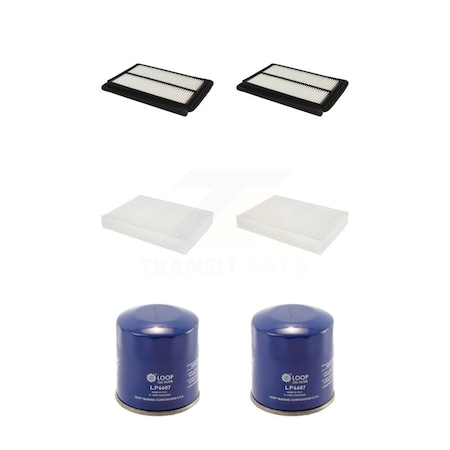 Pur 2x Air + 2x Cabin + 2x Engine Oil Filter 6 Total Kit For Nissan Rogue Sport Qashqai KFM-100614