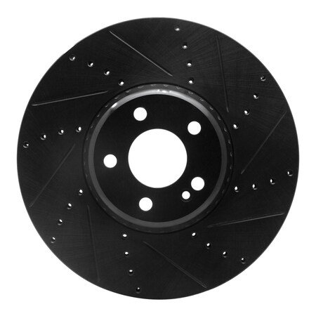 Dynamic Friction Co DFC Brake Rotor - Drilled and Slotted - Black 633-63119R