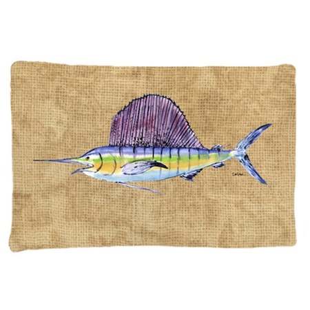 Carolines Treasures 20.5 x 30 in. Swordfish Moisture Wicking Fabric Standard Pillow Case 8813PILLOWCASE