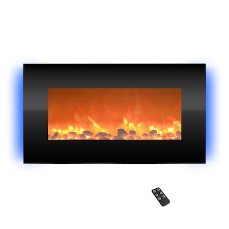 Northwest 30in Wall Mounted Electric Fireplace 13 Backlight Colors and Remote Control 80-BL31-2001