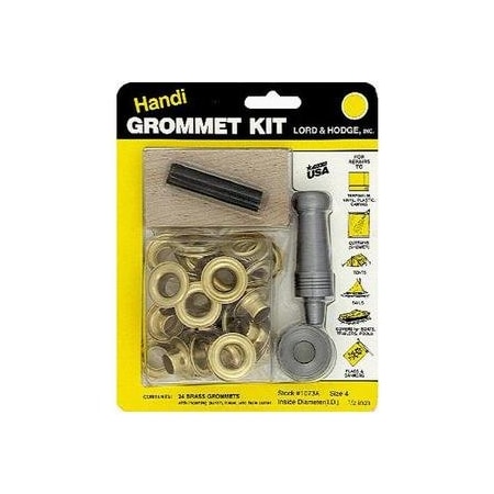 Tarps Now Grommet Kit, Brass, Size #2, 3/8'' dia hole,  TA-GRMKIT-2