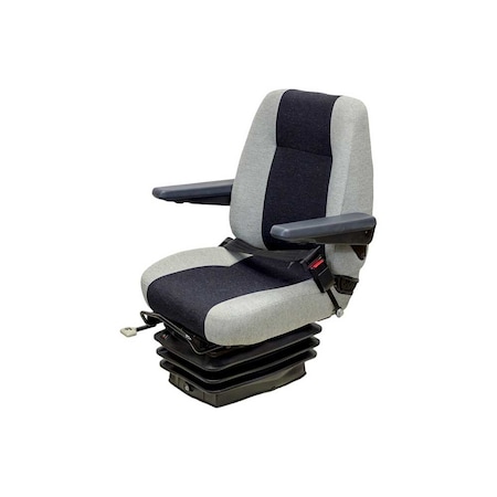 Uni Pro 151 Air Suspension Seat 12-Volt Multi-Gray Fabric 8430
