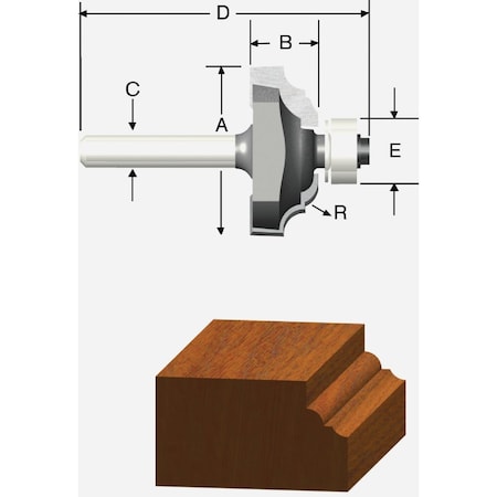 Vermont American Carbide Tip 1-1/8'' Classical Bit 23153