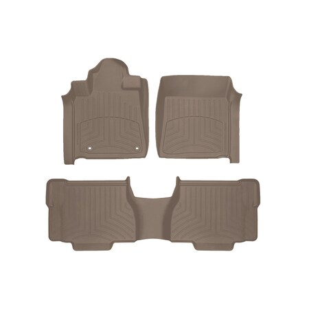 Weathertech Tan, Front and Rear FloorLiner HP 454081IM-450937IM