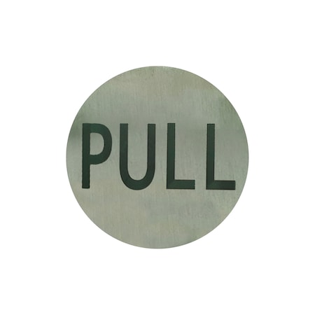 Brixwell Round Pull Indicator Brushed Stainless Finish Pull Brushed Stainless RPL2BS