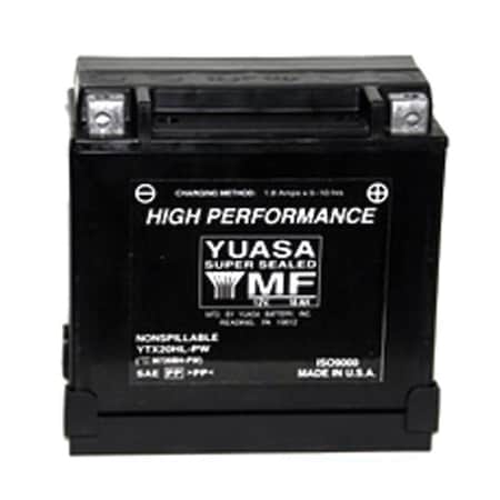 Yuasa YTX20Hl-PW Factory Activated Maintenance Free 12 V Battery YUAM720BH-PW