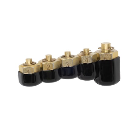 Lisle Injector Rail Fuel Line Cap Set, 5 Pc. 10810