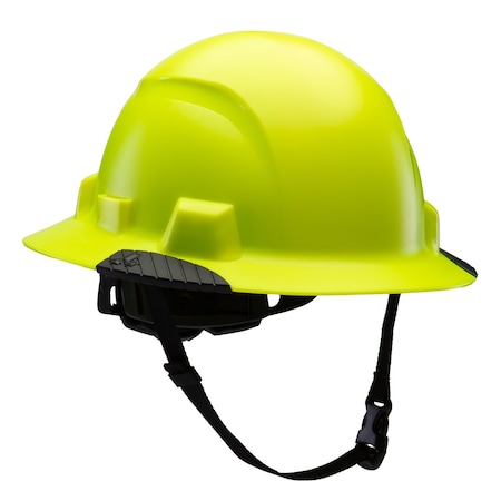 Lift Safety IDAX Full Brim - Non-Vented (Hi-Viz Yellow) - ANSI-E, TYPE 1 HIDNV-24HV