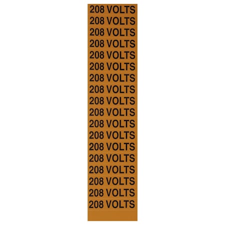 Nsi Voltage Marker Card 208 Volts VM-C-4