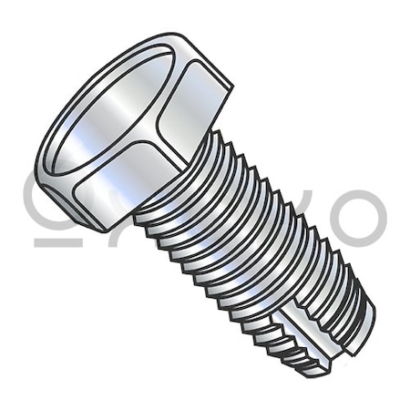 Oxoxo 1/4-20X1/2 Unslotted Indented Hex Head Thread Cutting Screw Type 1 F/T Zinc And Bake, 3000PK 347848