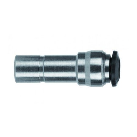 Usa Industrials Push to Connect Tube Fitting, Nickel Plated Brass w/ Metal Release Ring, Standpipe Reducer, 8mm ZUSA-TF-PTC-NPBR-728