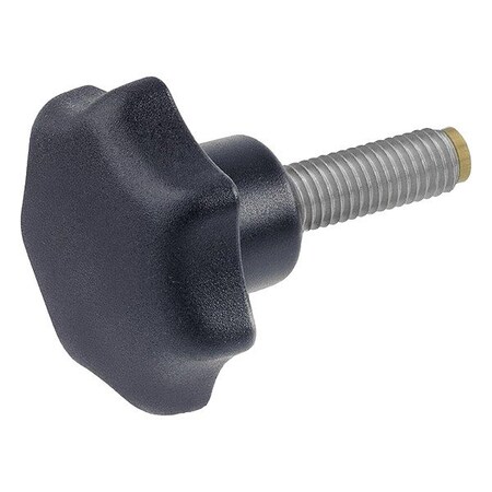 J.W. Winco Plastic Hand Knob with SS Stud 6336.10-40-M8-40-MS
