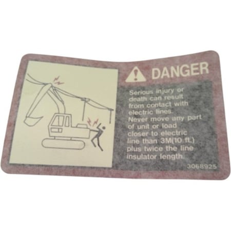 John Deere LABEL, JOHN DEERE OEM 3068925 3068925