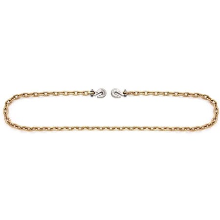 Apex Campbell Binder Chain, 3/8 in, 20 ft L, 6600 lb Working Load, 70 Grade, Steel, Chrome Yellow/Zinc T0513698