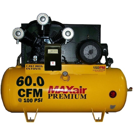 Maxair 60 CFM 120 Gallon Premium Air Compressor C153120H1-MS230-MAP