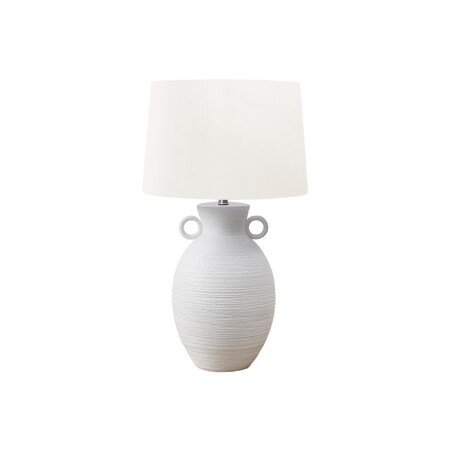 Monarch Specialties Lighting, 30"h, Table Lamp, White Ceramic, Ivory / Cream Shade, Transitional I 9943