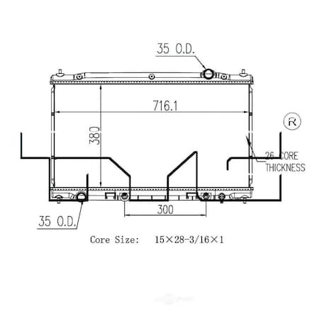 Tyc Radiator Assembly 13403