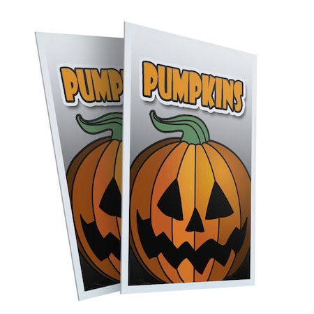 Signmission Pumpkins, Plastic Signs Only 24 Inch x 36 Inch, Corrugated Plastic, 2PK CSB-2436-2PACK-Pumpkins