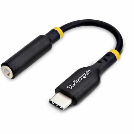 Startech.Com USB-C TO 3.5MM TRRS HEADPHONE/HEADSET JACK AUDIO ADAPTER, USB TYPE-C AUX DONGLE,  USBCAUDIO2