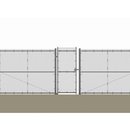 Razor Ribbon Atkore Minimum Security Fence Single Gate Kit, 8 ft H x 4 ft W, Hardware Included 805823