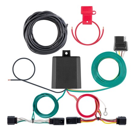 Curt Custom Wiring Harness, 4-Way Flat, Select Kia Sorento without LED Taillights 56530