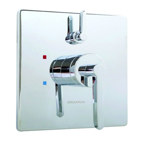 Speakman Shower Valve Trim with Diverter, Lever Handle, Polished Chrome CPT-3501
