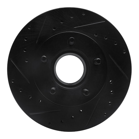 Dynamic Friction Co DFC Brake Rotor - Drilled and Slotted - Black 633-54111L