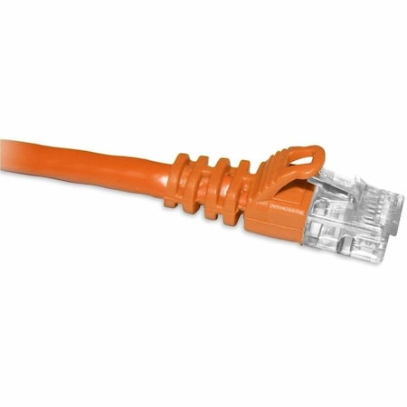Enet Cat6A Orange 10Ft Molded Boot Patch Cbl C6A-OR-10-ENC
