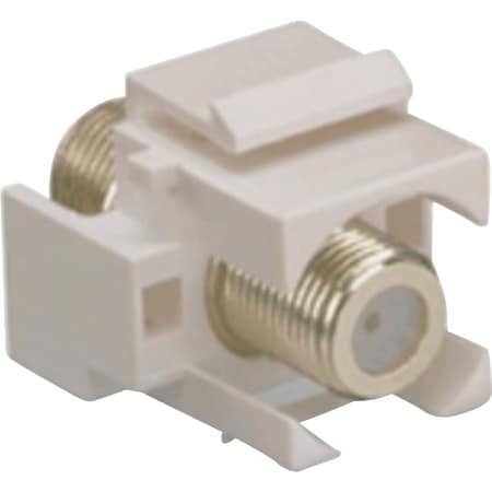 Legrand On-Q Wht Recessed Plastic F-Type Coax Wall Jack F3481WHV1