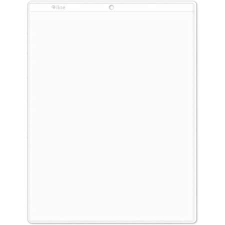 C-Line Products Shop Ticket Holder, Clear, 8.5 x 11", PK50 80911