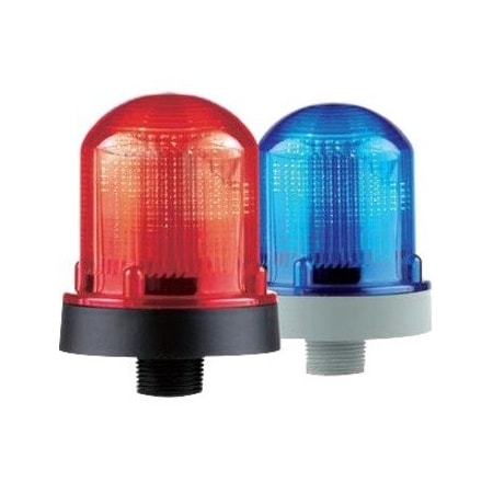 Edwards Signaling Warning Light, 120V AC, 65 FPM, 3 1/4 in Dia. 125LEDFB120AB